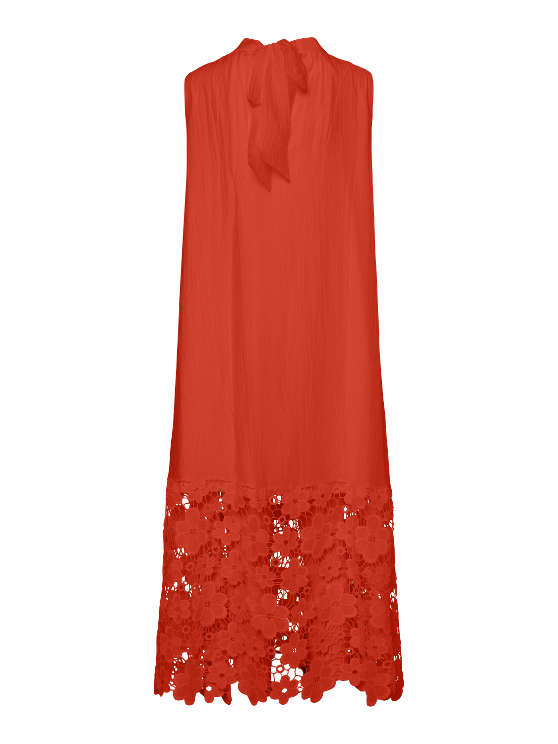 YASTWIGSY Long Dress - Cherry Tomato - VERO MODA & VILA Bergvik